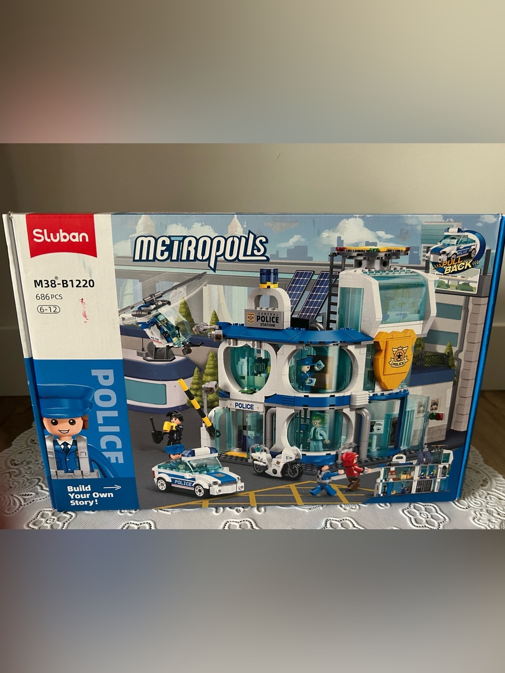 Sluban Story Bricks Metropolis Police Station, NEW